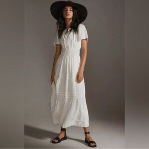 Anthropologie Sonerset Dress white xxs